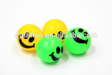 plastic toy, plastic smile face ball toy