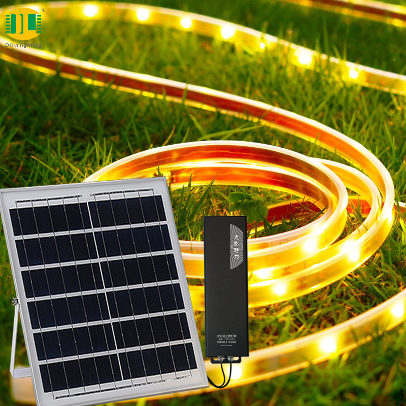 LED Outdoor Solar Strip Light Garden Landscape Lamp