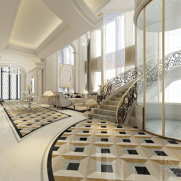 Customized Marble Waterjet Marble Medallion Marble Tiles Design Floor Pattern