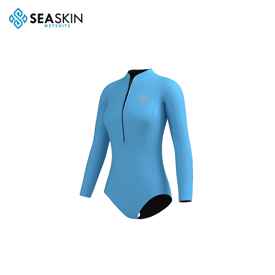 Seaskin Neoprene Front Zip Surfing Wetsuit For Women