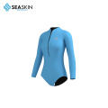 Seaskin Neoprene Front Zip Surfing Wetsuit untuk Wanita