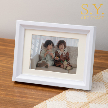 Classic White Picture Frame for Family Photos