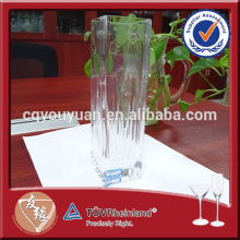 Glass Flower Vase Rectangular Wedding Centerpiece Vase