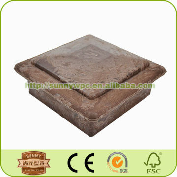 wpc wood fence post caps 100*100mm