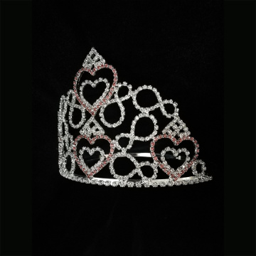 Corona del desfile del día de San Valentín de la tiara del corazón de las fiestas