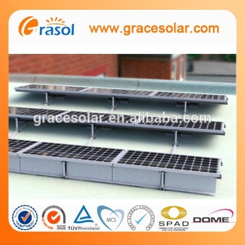 Solar roof support flat roof solar panel support flat roof bracket
