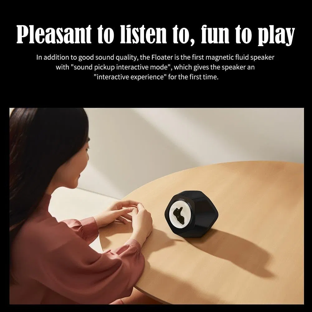 Dancing Magnetic Fluid Speaker for Visual Display Lighting