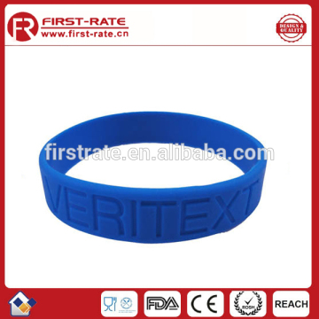 custom logo silicone rubber wristbands