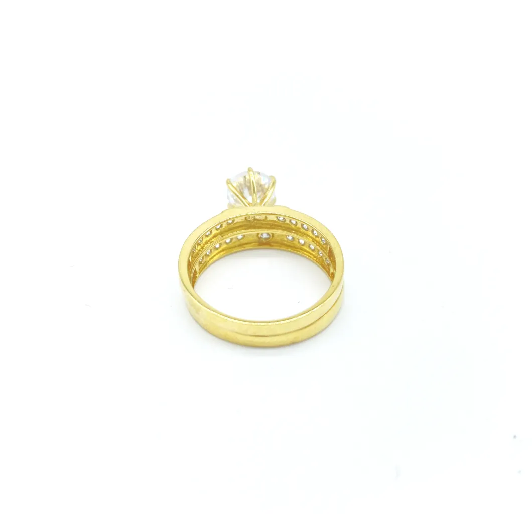 925 Silver/18K 10K 14K Solitaire Ring for Female