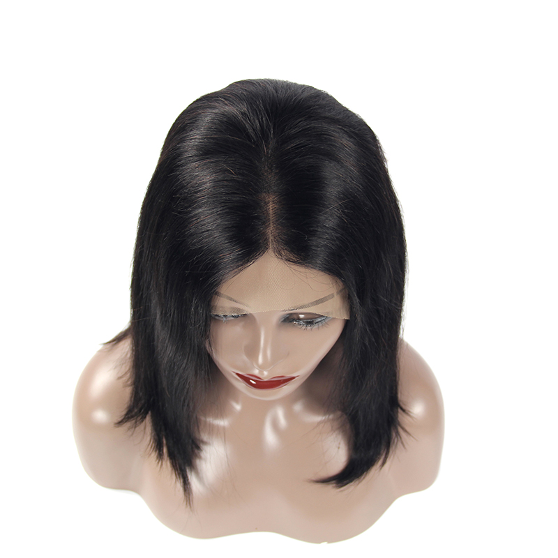factory price bob lace wig,good quality 100% human hair 13*4 lace frontal bob wig,4*4 closure human hair wigs