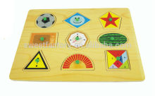 Education shape wooden puzzle,Funny DIY wooden puzzle,Wooden puzzle for kids