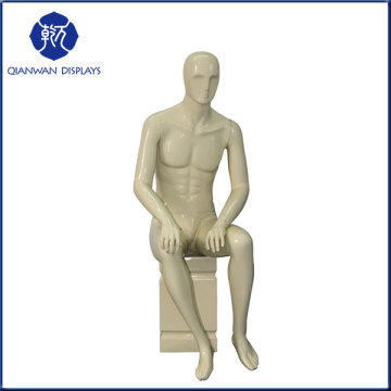 Display fashion male sitting mannequin / muscle sitting mannequin