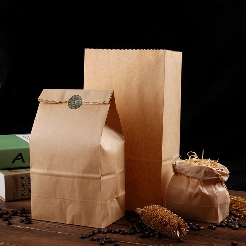 Factory Direct Resealable Natural Organic Ziplock Stand up Kraft Paper Bag