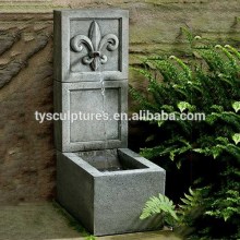 Quyang tengyun carving stone small size indian fountain travertine wall fountain