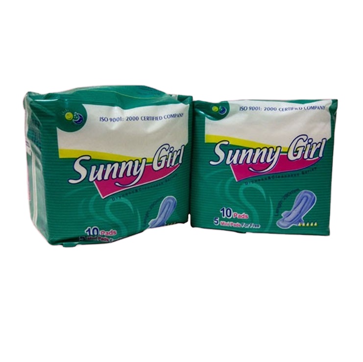 women sanitary pads sunny Cotton sanitary pad for girl suppliers