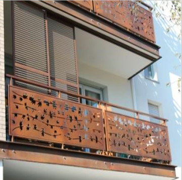 Corten Steel Balustrade Panels