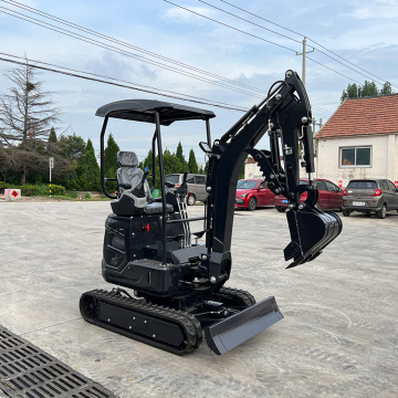 Crawler Backhoe Mini Excavator con binari di gomma