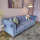 3 Seaters Anti-static Fabric Chesterfield Sofa