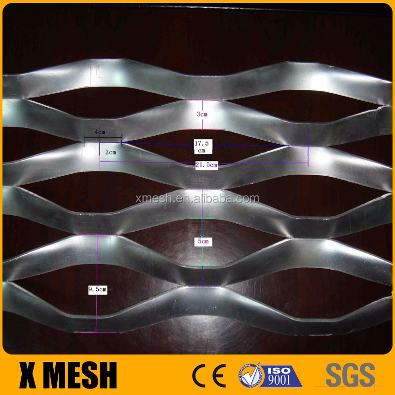 Stainless steel type 304 expanded metal sheet with 4x8 foot size