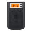 Taschen-billiger Radiowecker mit wiederaufladbarem Digital-FM-Radiowecker