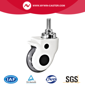 Threaded Stem PU Medical Caster Wheel