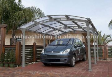 Polycarbonate covering carport canopy