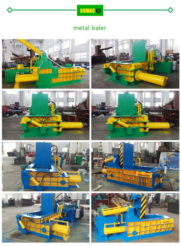 Recycle hydraulic scrap wasted metal baler machinery