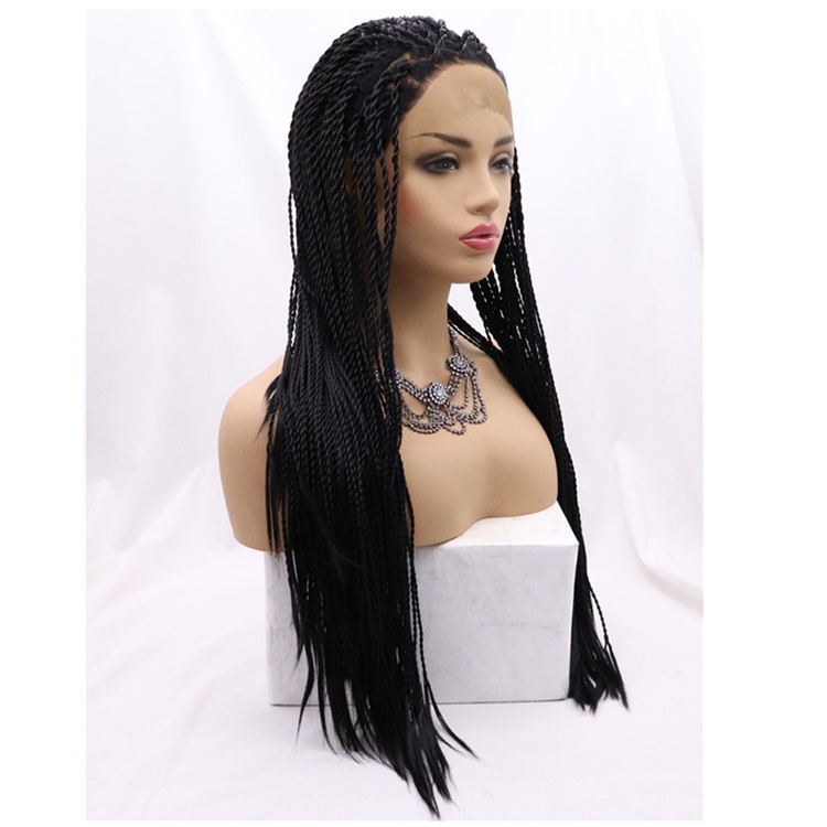 Vendors HD front lace braid wig for black women braided wigs