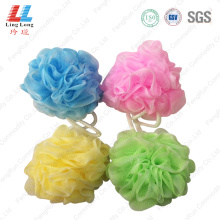 Two colors soft bathing sponge ball