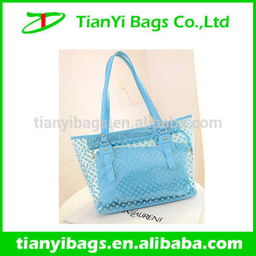 Fashional clear transparent pvc beach bag