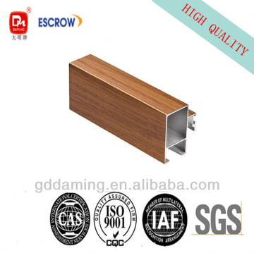 wooden finish aluminum extrusion profile