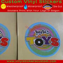 UV coated waterproof vinyl sticker