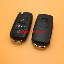 Good products 4 button vw remote key blank vw flip key shell custom car flip key shell