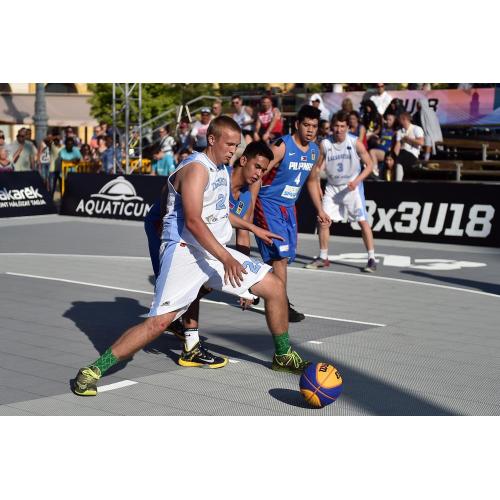 FIBA 3x3 Enlio Ses ineinandergreifende Outdoor Sports Court Tiles 11