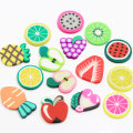 15-20mm Polymeer Klei Fruit Slice Aardbei Kiwi Plat Plakjes Voor Oorbellen Charms Plakken Haarspeld DIY