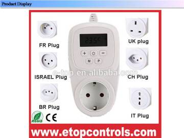 hvac digital thermostat plug switch