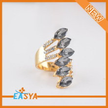 Grey Rhinestone Gold Cheap Wholesale Ring Design