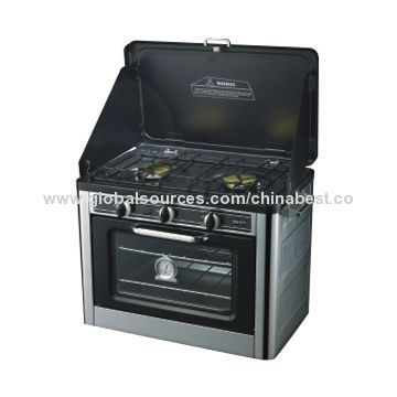 Camping Stove with Matchless Ignite Burners, Measures 540 x 300 x 460mm