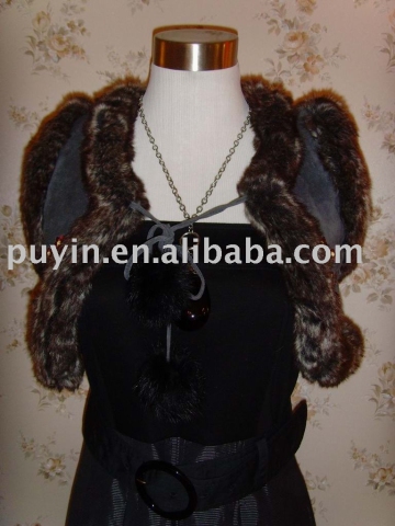 Ladies' fur DOWN vest