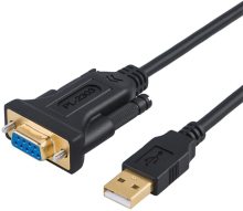 Wholesale USB to Female RS232 Serial DB9 Adapter Converter Cable