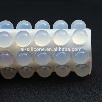 hemispherical silicone adhesive dots