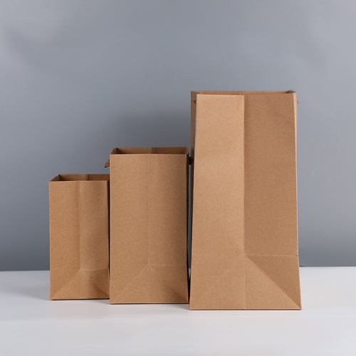 Återvunnet Kraft Paper Bag med tydligt fönster