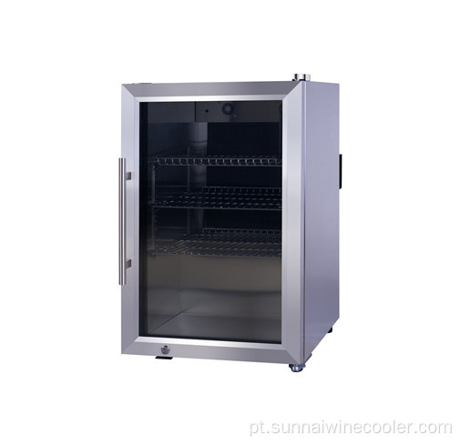 Refrigerador de bebida gelada OEM geladeira de vidro único