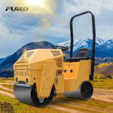 800 kg le plus populaire Double Drum Driving and Vibration Road Roller