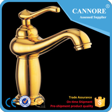 Temperature Control Golden Bathroom Water Faucet