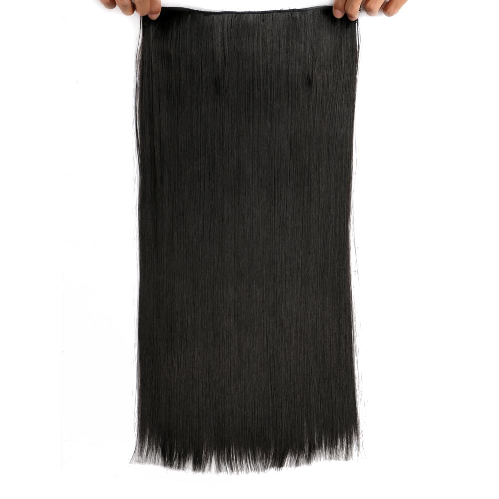 MYZYR 5 clips/piece Natural Silky straight Hair Extention 22inches Clip in women pieces Long Fake synthetic Hair