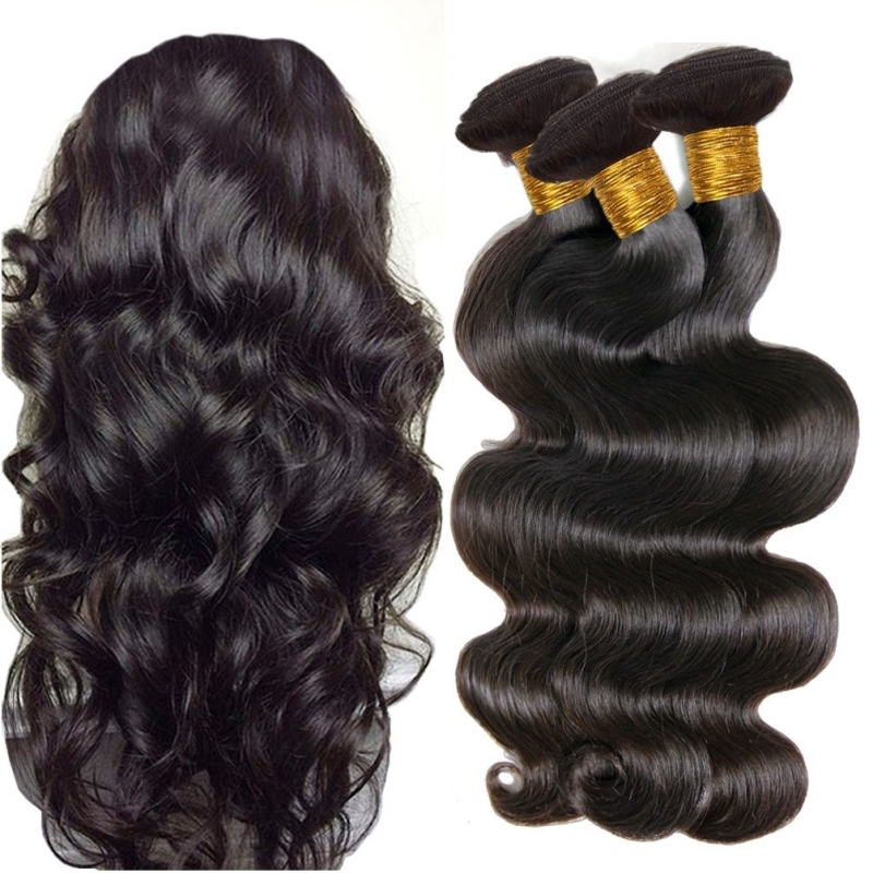 wholesale cheap 100% human bundles remy hair weave 3 bundles with frontal cuticle aligned brazilian hair extention