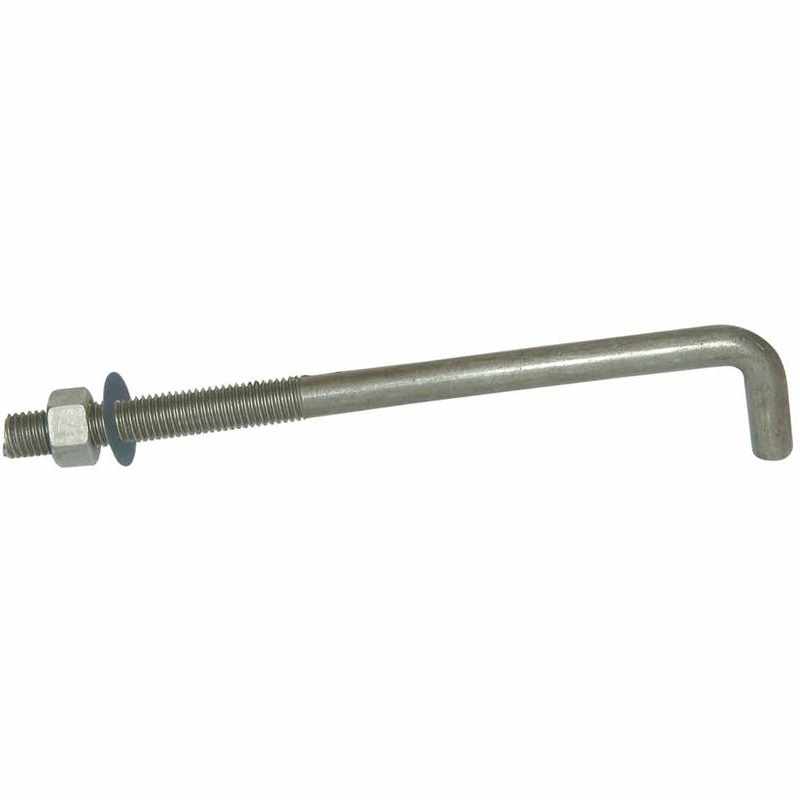 Bright or HDG L Type Anchor Bolt With Nut
