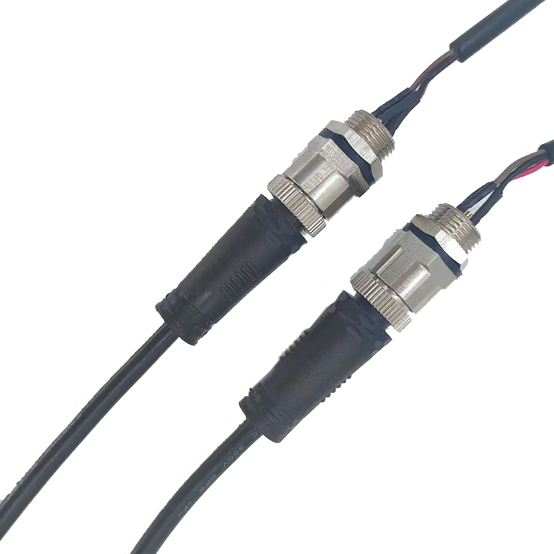 M12 Waterproof Connector Aviation Shielded Cable
