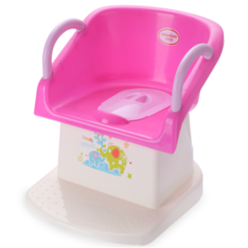 Plastic kinderpotje wc-bril met armleuning